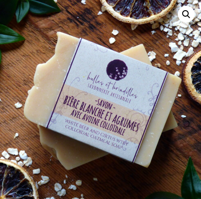 BIÈRE BLANCHE, AVOINE ET AGRUMES Savon - Abaka