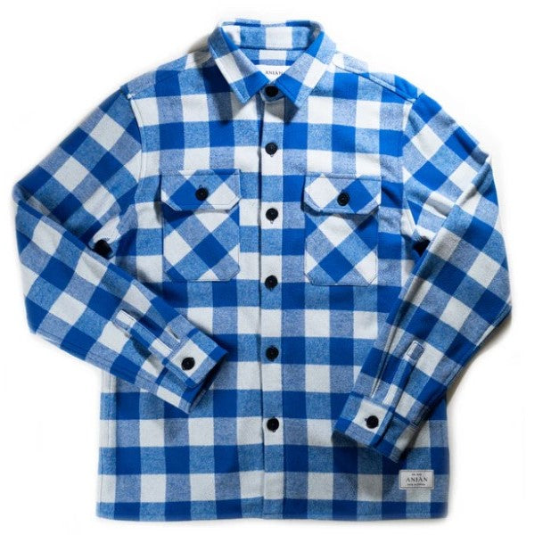 BUFFALO PLAID blue & white