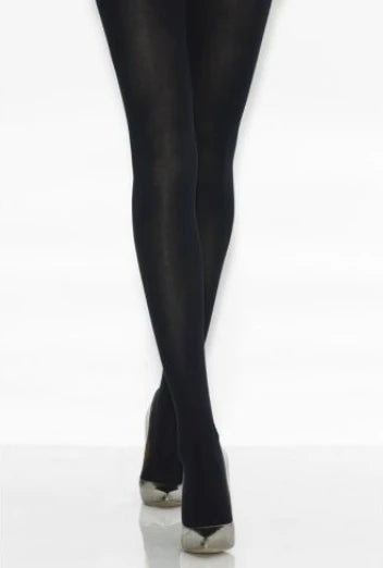Lightweight cotton tights - Black