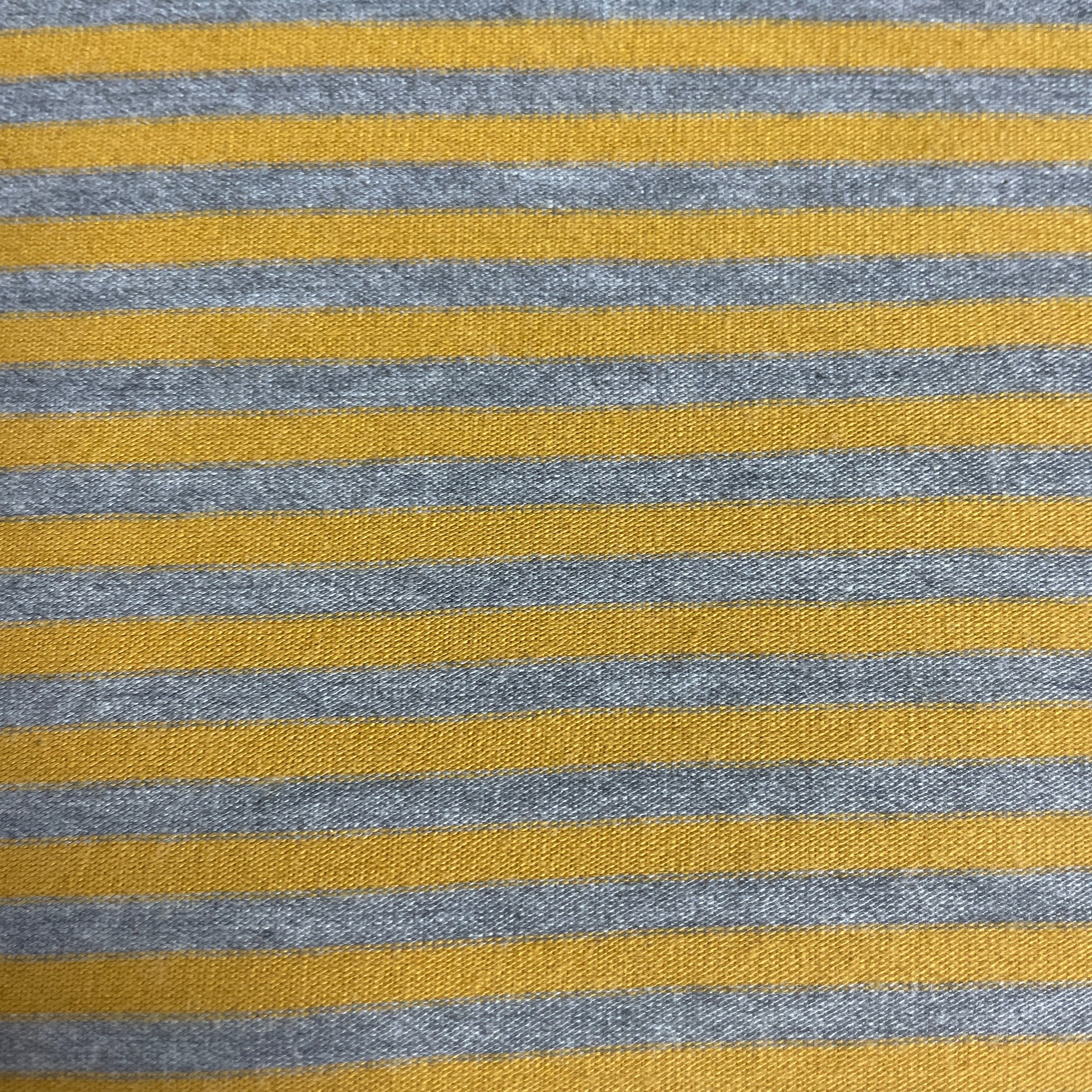 JERSEY - BAMBOU rayé moutarde - Abaka