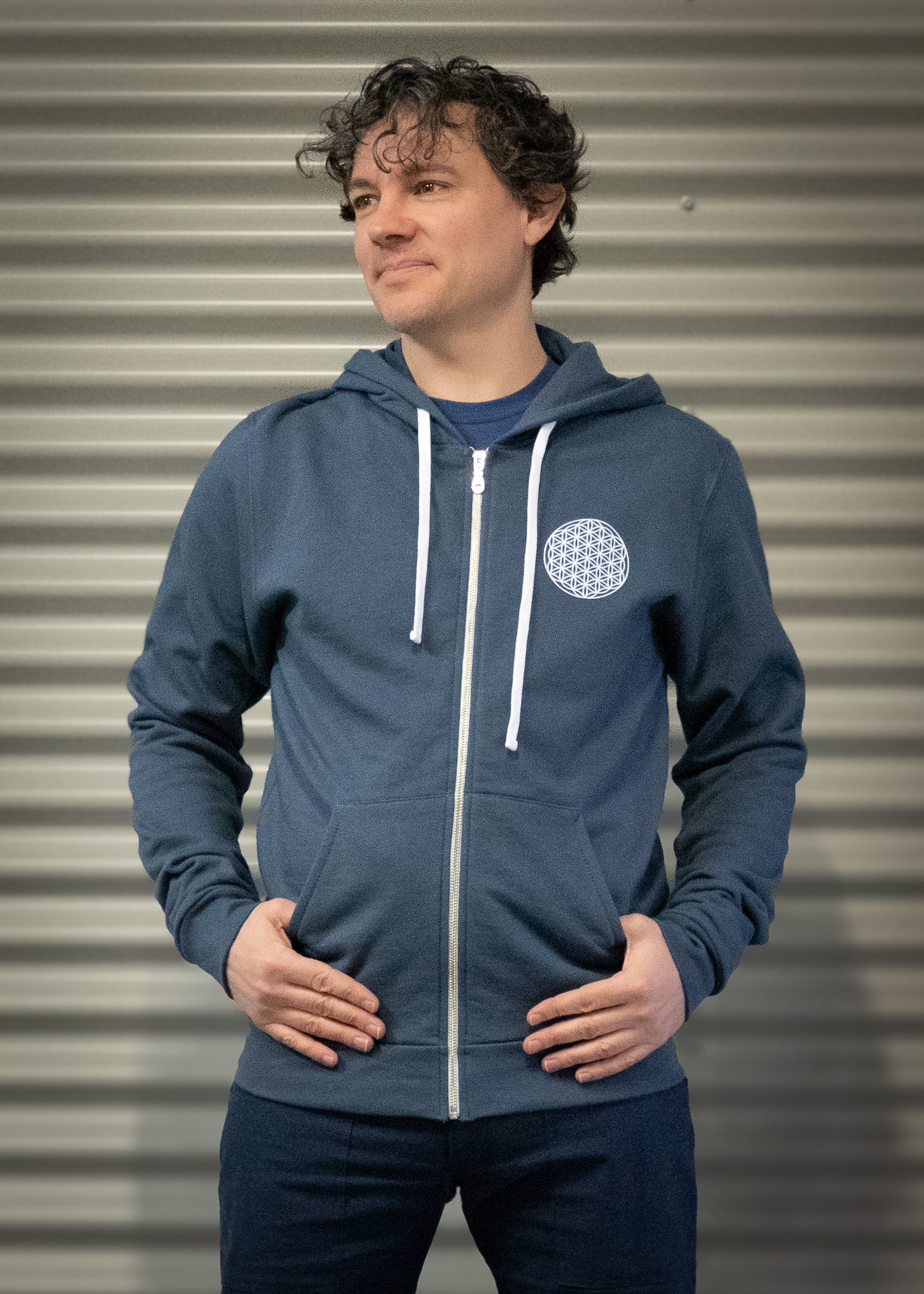 KOBIVESTE Flower of Life - Hooded jacket or