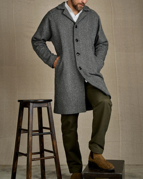 Men's Recycled Wool Coat | Eco-Friendly | Made in Canada | Anian