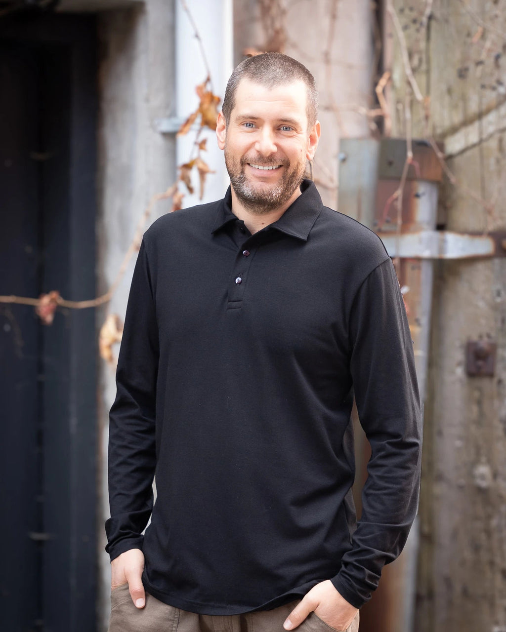 LOULONG - Long-sleeved polo shirt