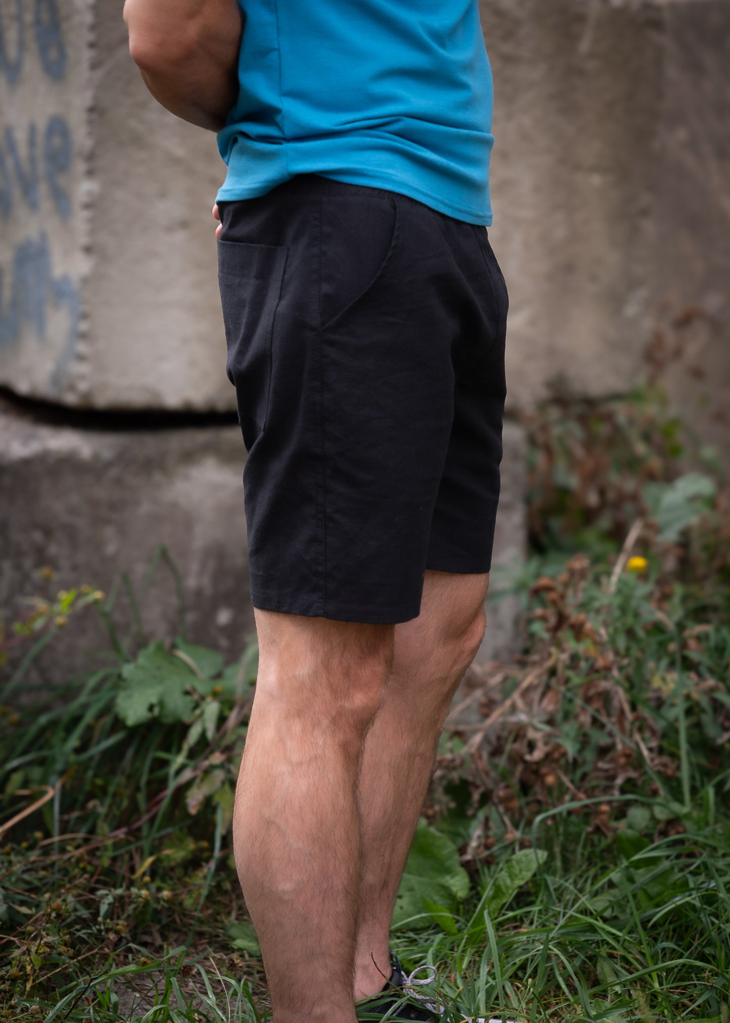 MAX SHORT HEMP black