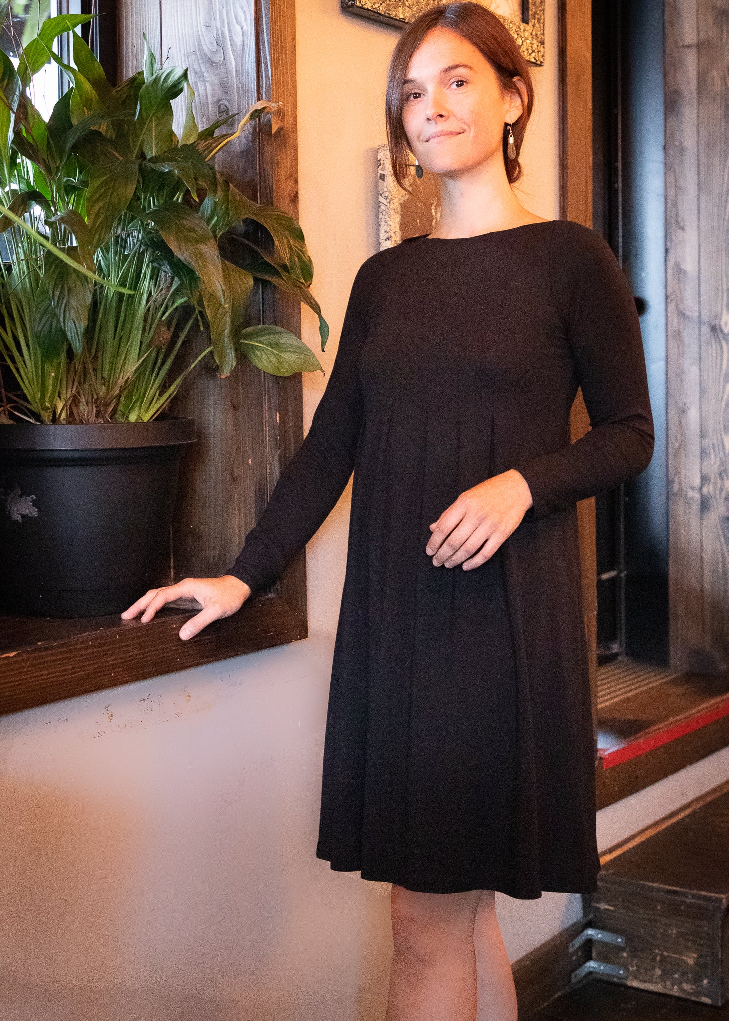 ODRÉE L/S noir - Abaka