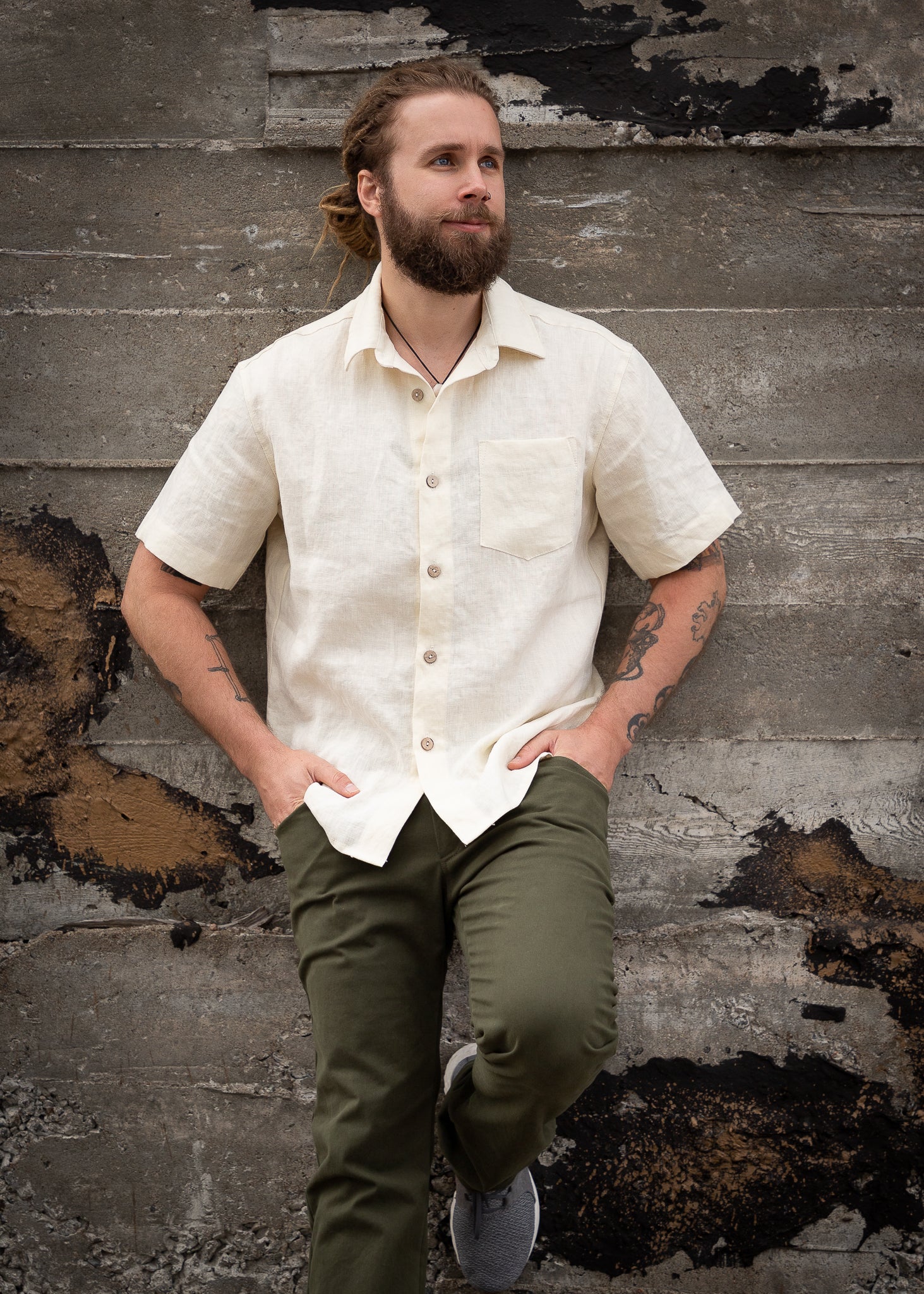 VICTOR 100% Hemp - Chemise manches courtes