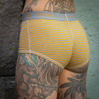 ZOLI rayé moutarde & grismix - Abaka