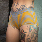 ZOLI rayé moutarde & grismix - Abaka