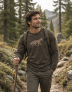 FLANELLE LOUP mérinos - Chandail manches longues