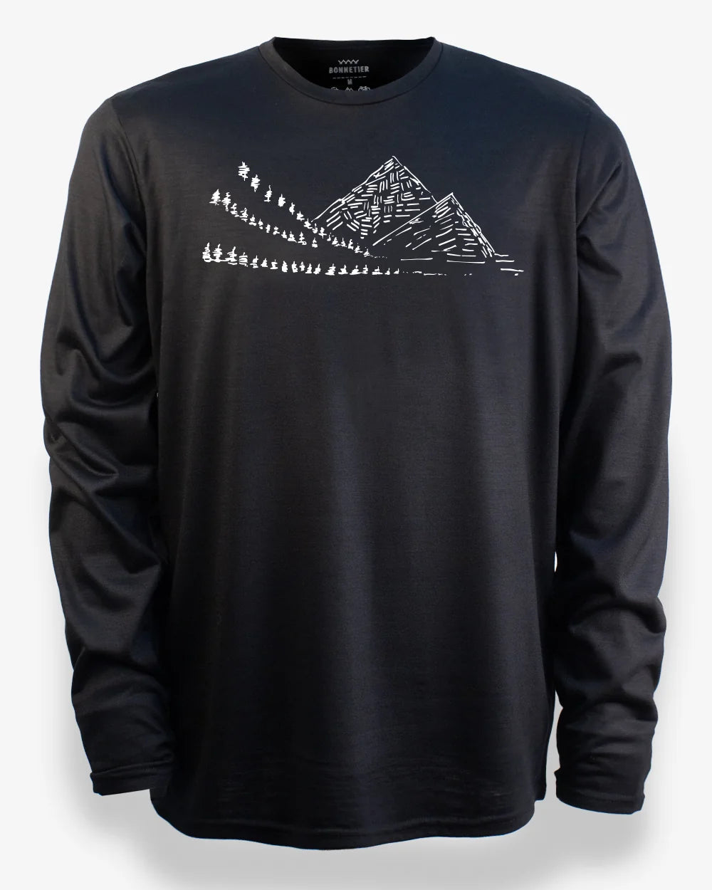 100% MERINO CAMPING TEE heather blue