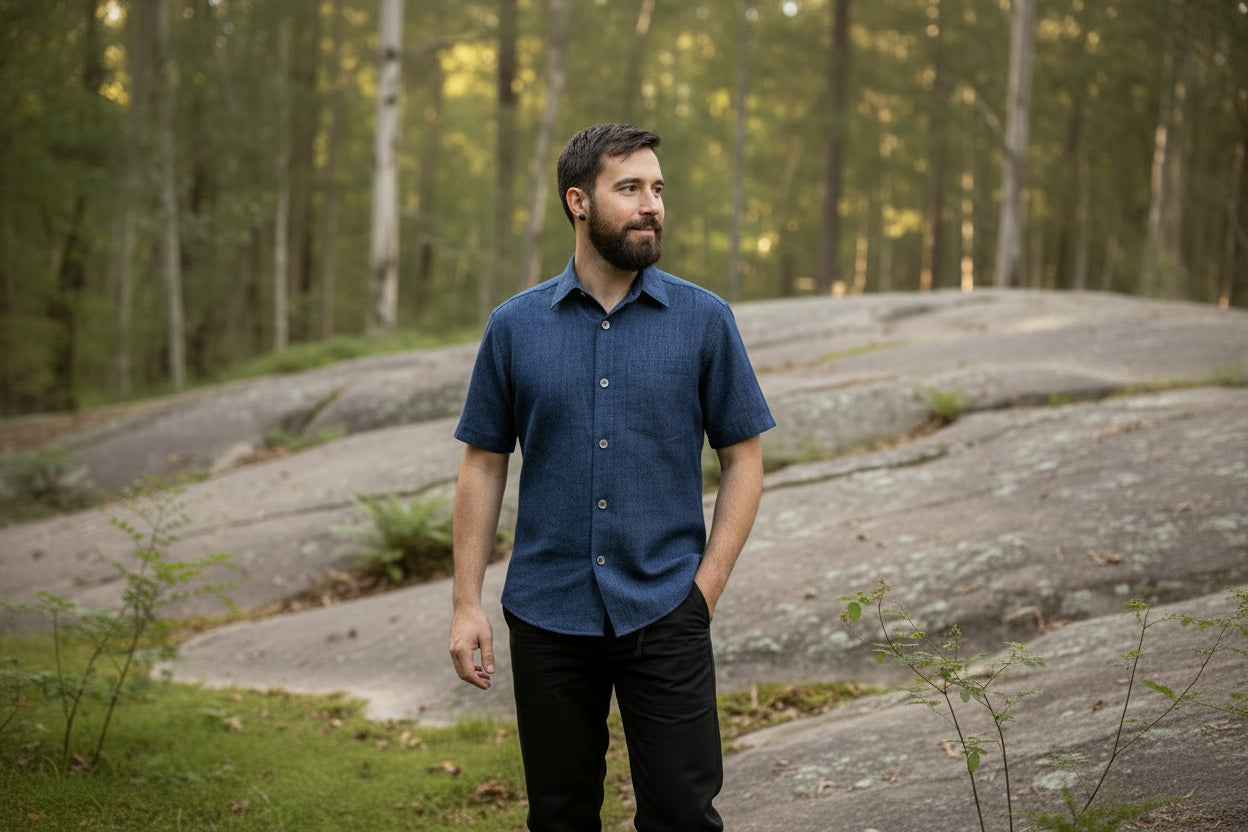 VICTOR S/S bleu denim - Abaka