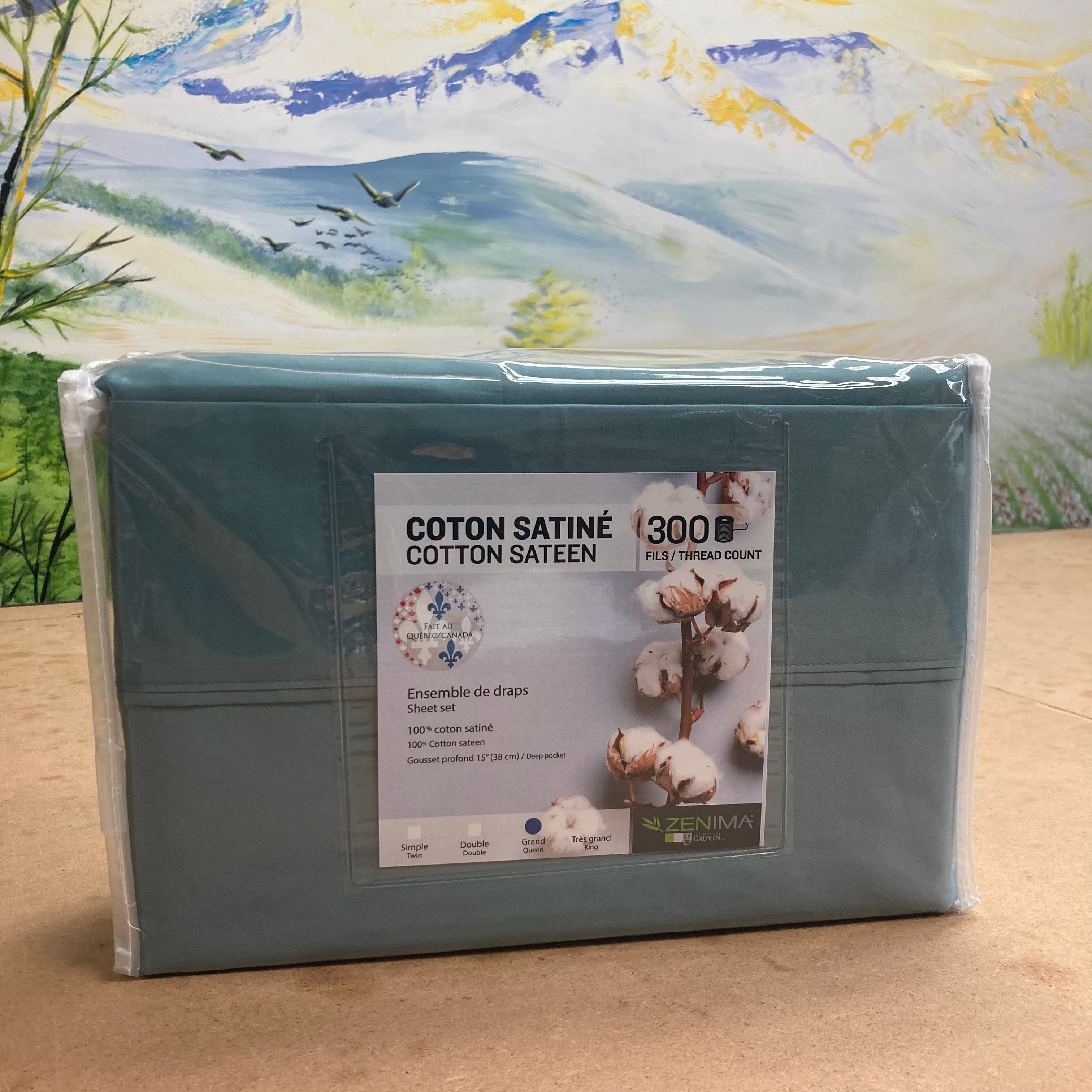 CANADRAP COTON Bleu aurore - Abaka